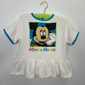 Vintage Disney Mickeys Stuff for Kids Toddler Beach Coverup Terry Cloth Size M/L